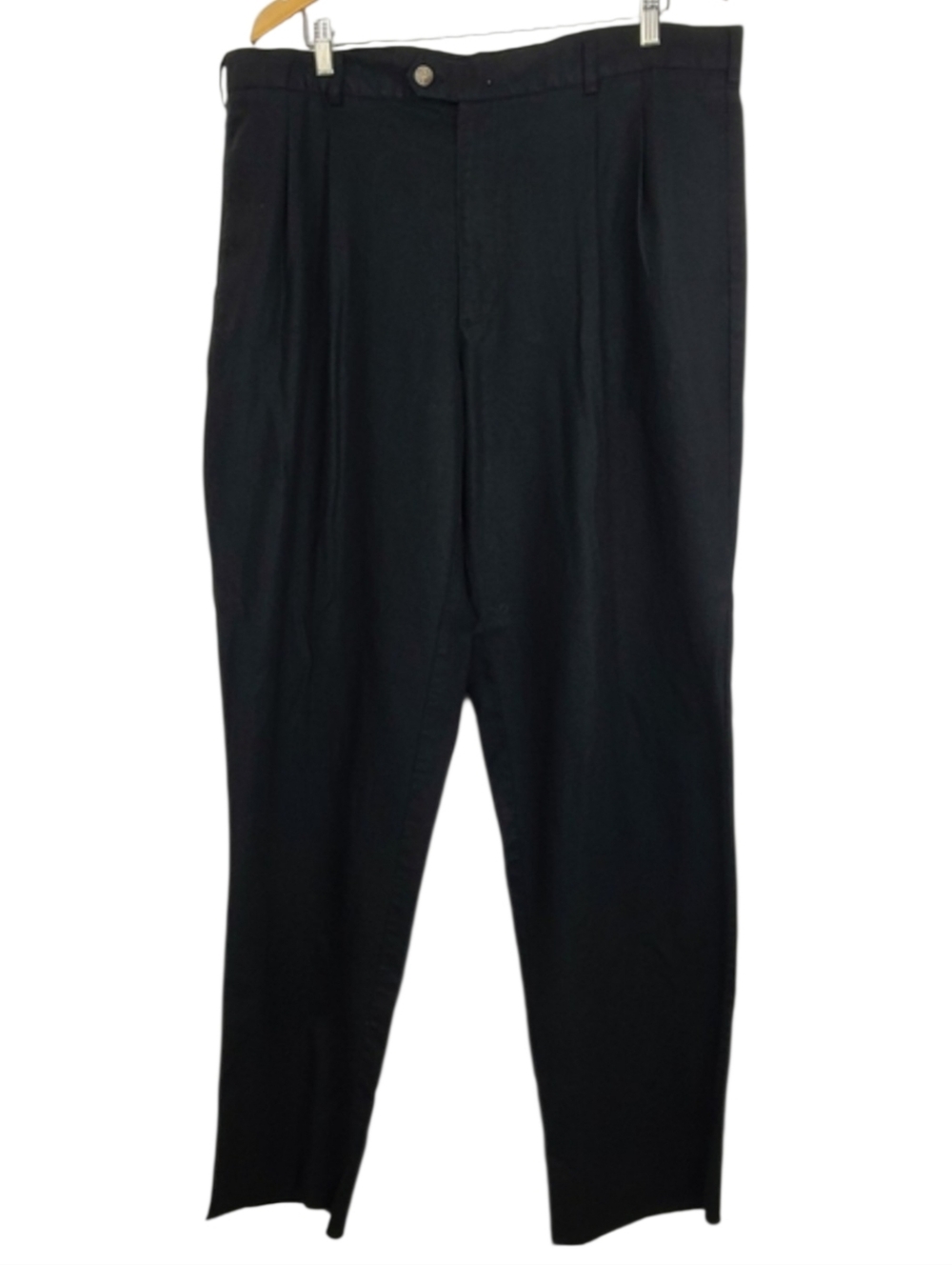 Pierre Cardin Vintage Linen Blend Pants Men’s 40 Flat Front Lightweight Classic